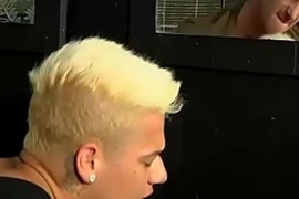 Darious and Mickey Taylor flip fucking in the public toilet