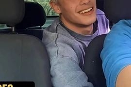 Edipo rey obeys every order of dominant driver leo blue and takes his fat cock - dick rides