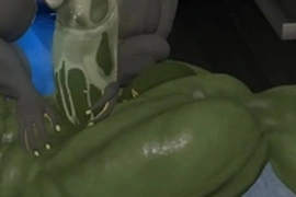Muscle furry gator massage