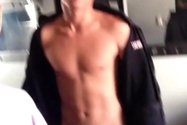 Very sexy and shy tall jock gets head subscribe to see him cum