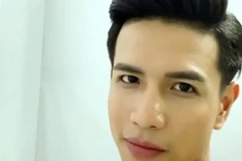Stunning Asian supermodel captivates in a sizzling photoshoot, flaunting his chiseled physique and seductive charm in tantalizing underwear. Experience the allure of this irresistible gay icon.