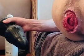 Pluging and pumping my ass outside
