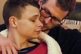 Gaycest - sexy step father lights cute son austin young's fire bareback