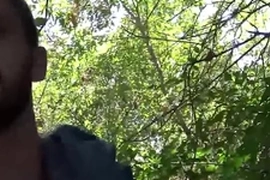 We stumble upon rocke in the woods and cant wait to test his tight ass - reality dudes