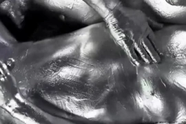 Paint-splattered Asian jock gets his tight hole stretched by a hefty fist, then rides a throbbing big dick, all while his rimmer teases his eager ass. Yoshikawasaki's colorful gay fetish video is a feast for the senses.