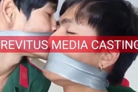 Soldier and cop fall for a gay casting scam, bound and pleasured by a hidden gay porn producer. Amateur twink's big cock takes them on a wild ride in this Vietnamese gay BDSM flick.