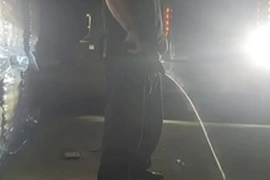 Steamy piss in the headlights