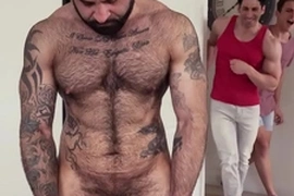 They caught him masturbating in a rubber ass.