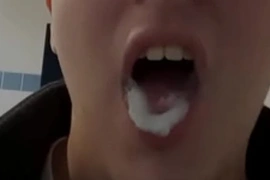 Swallowing cum from strangers