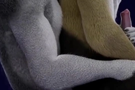 Gay bareback furry ride - isal 3d
