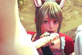 Yaoi Femboy - Threesome Femboys Hard Sex - Sissy crossdress Japanese Asian Manga Anime Game Porn Gay